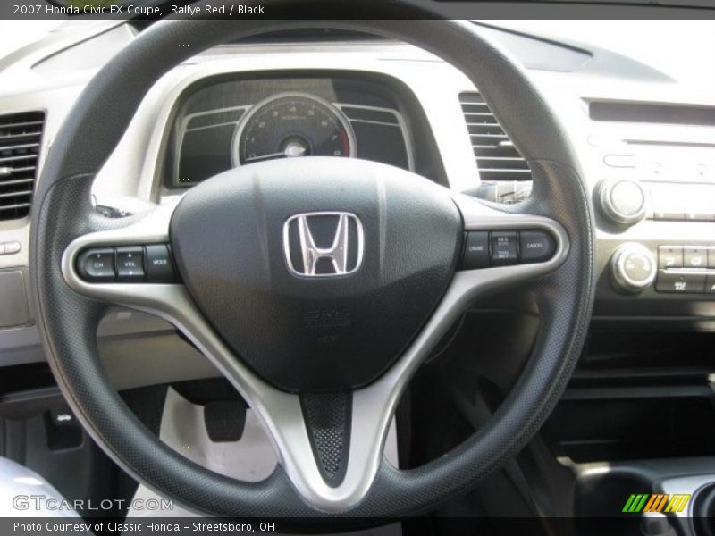 Rallye Red / Black 2007 Honda Civic EX Coupe