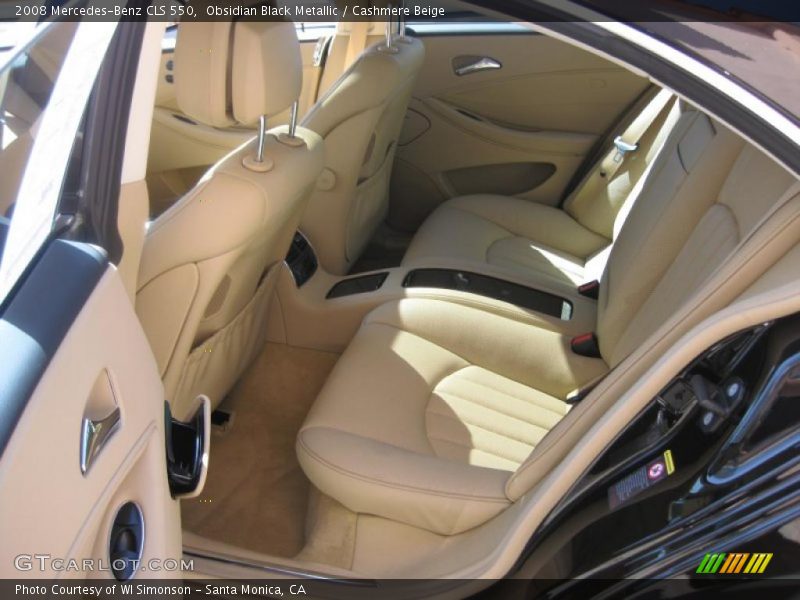 Obsidian Black Metallic / Cashmere Beige 2008 Mercedes-Benz CLS 550