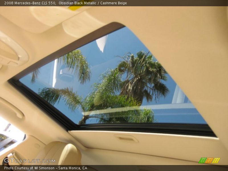 Obsidian Black Metallic / Cashmere Beige 2008 Mercedes-Benz CLS 550