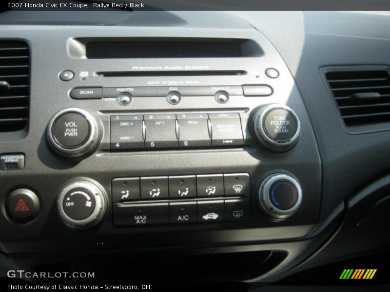 Rallye Red / Black 2007 Honda Civic EX Coupe