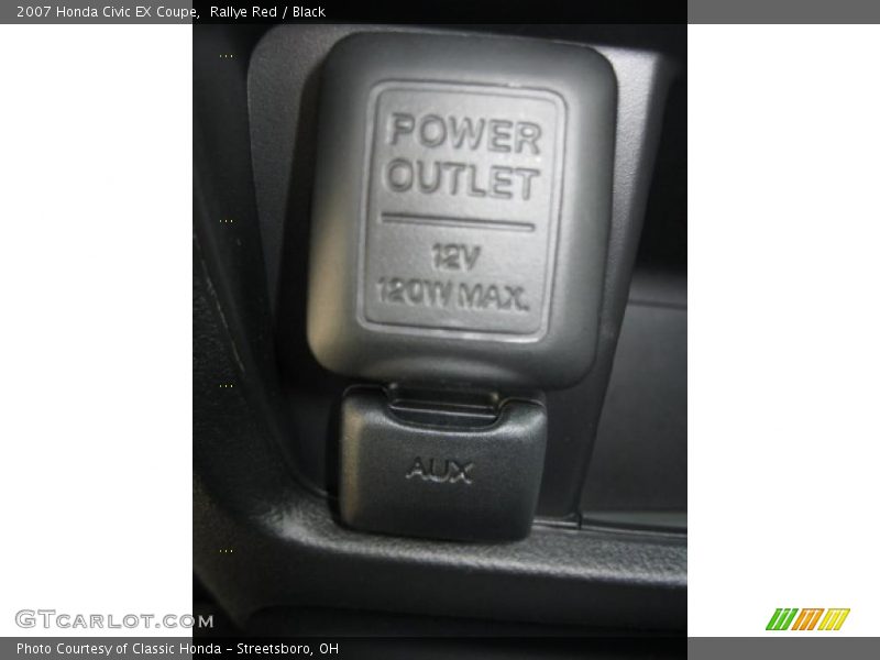 Rallye Red / Black 2007 Honda Civic EX Coupe