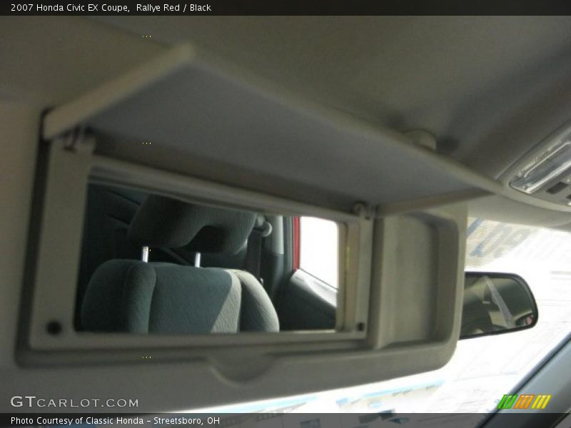 Rallye Red / Black 2007 Honda Civic EX Coupe