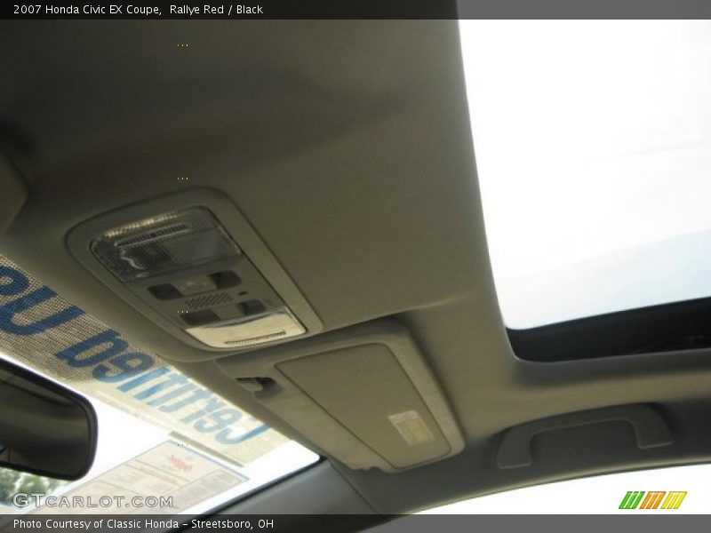 Rallye Red / Black 2007 Honda Civic EX Coupe