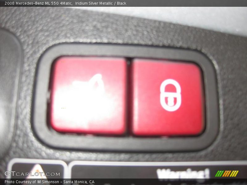 Iridium Silver Metallic / Black 2008 Mercedes-Benz ML 550 4Matic