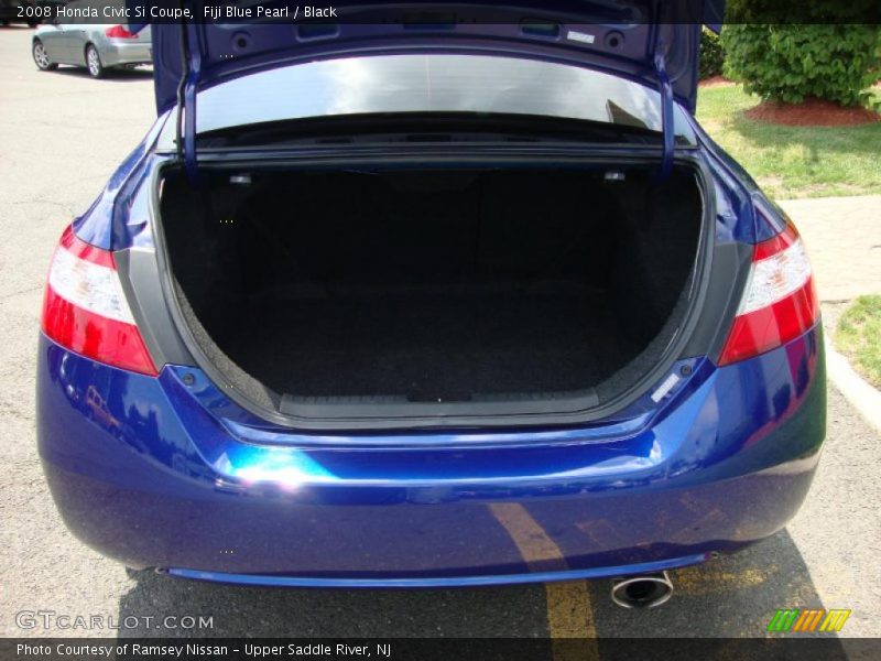 Fiji Blue Pearl / Black 2008 Honda Civic Si Coupe
