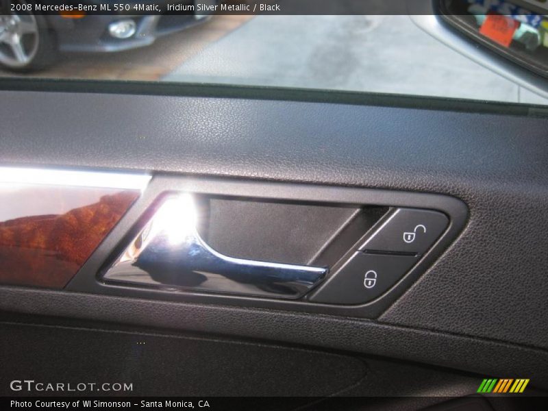 Iridium Silver Metallic / Black 2008 Mercedes-Benz ML 550 4Matic