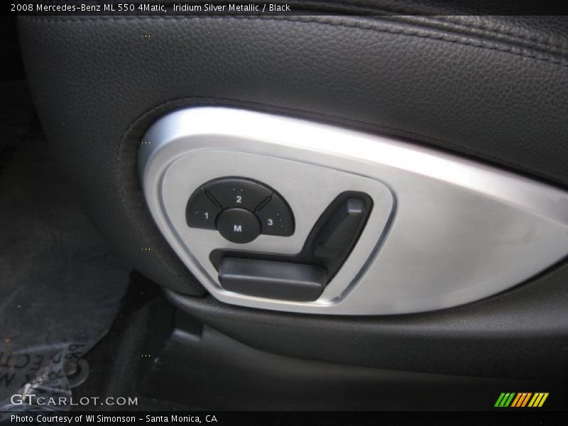 Iridium Silver Metallic / Black 2008 Mercedes-Benz ML 550 4Matic