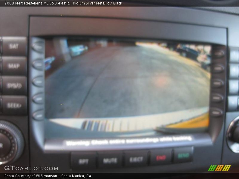 Iridium Silver Metallic / Black 2008 Mercedes-Benz ML 550 4Matic