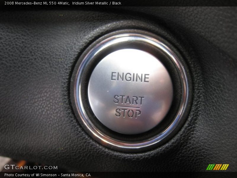 Iridium Silver Metallic / Black 2008 Mercedes-Benz ML 550 4Matic
