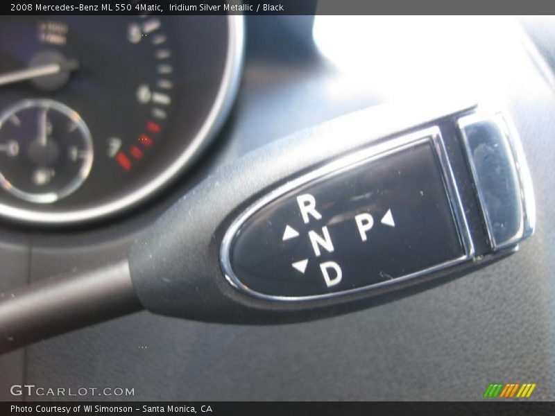 Iridium Silver Metallic / Black 2008 Mercedes-Benz ML 550 4Matic