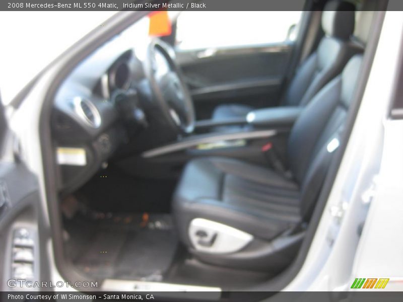 Iridium Silver Metallic / Black 2008 Mercedes-Benz ML 550 4Matic