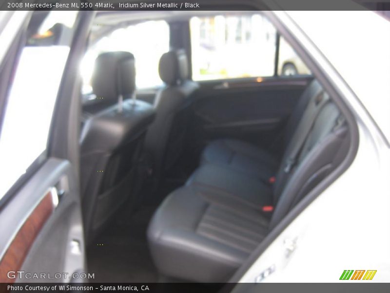 Iridium Silver Metallic / Black 2008 Mercedes-Benz ML 550 4Matic