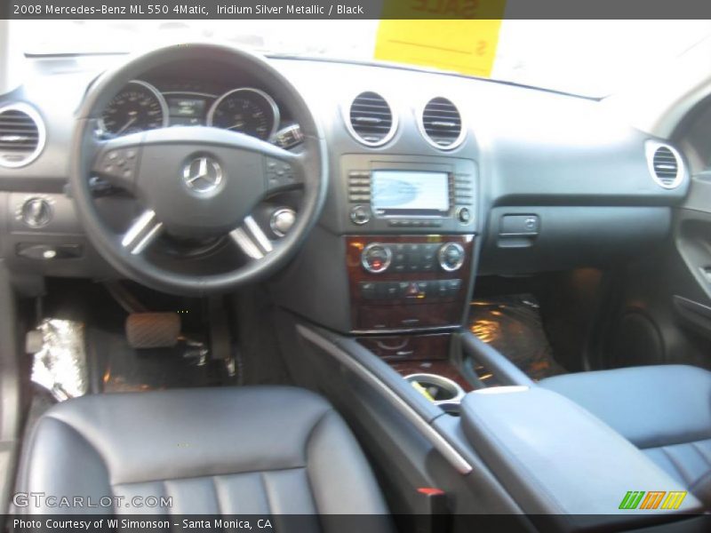 Iridium Silver Metallic / Black 2008 Mercedes-Benz ML 550 4Matic