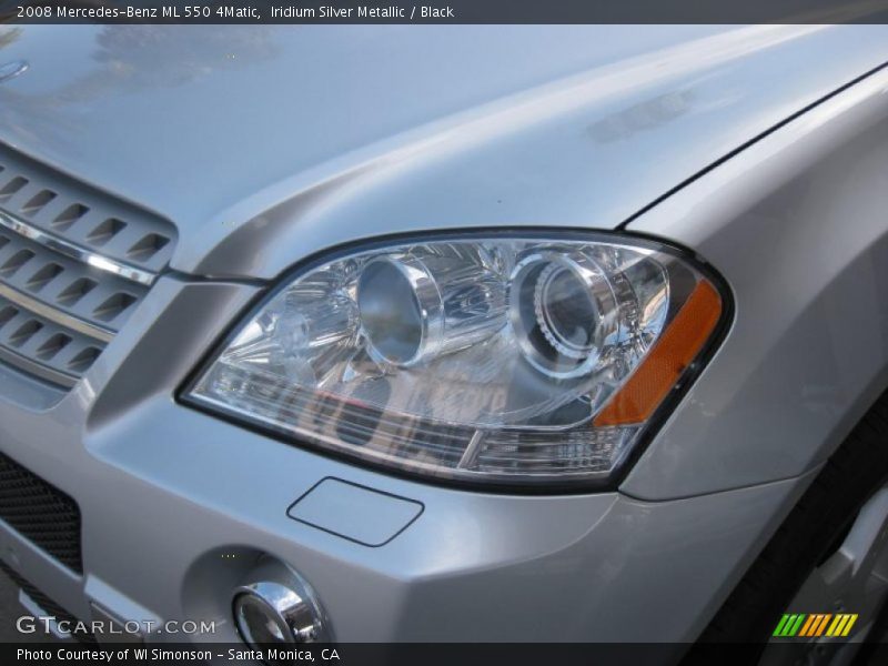 Iridium Silver Metallic / Black 2008 Mercedes-Benz ML 550 4Matic
