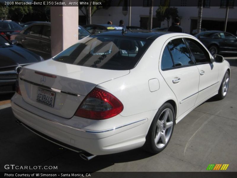 Arctic White / Black 2008 Mercedes-Benz E 350 Sedan