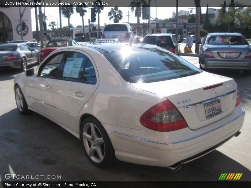 Arctic White / Black 2008 Mercedes-Benz E 350 Sedan