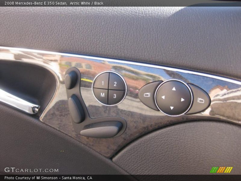 Arctic White / Black 2008 Mercedes-Benz E 350 Sedan