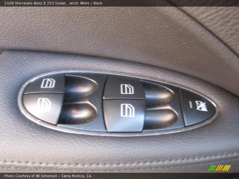 Arctic White / Black 2008 Mercedes-Benz E 350 Sedan