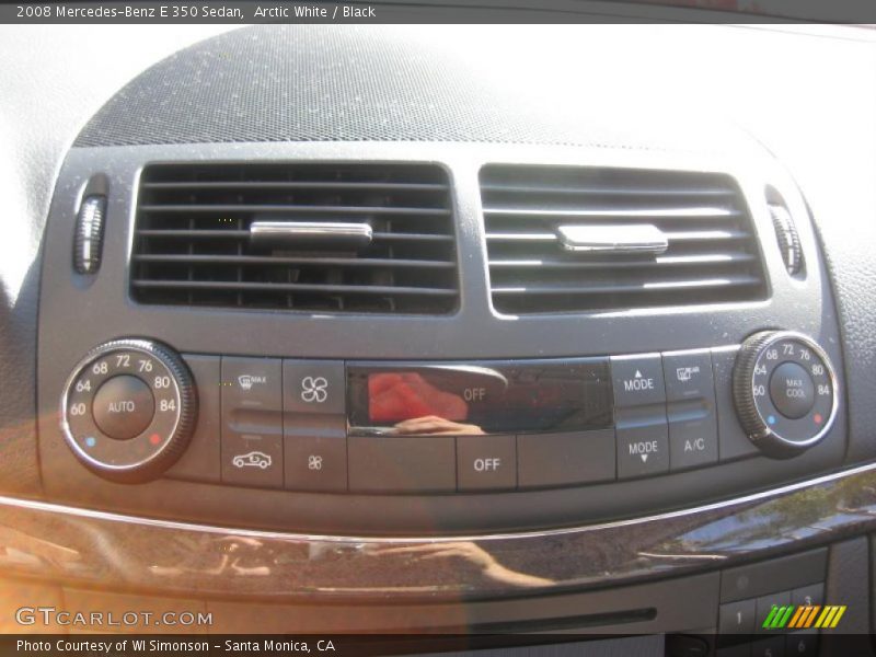 Arctic White / Black 2008 Mercedes-Benz E 350 Sedan