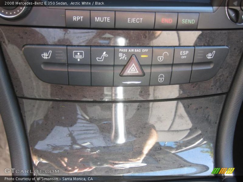 Arctic White / Black 2008 Mercedes-Benz E 350 Sedan