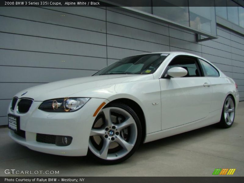 Alpine White / Black 2008 BMW 3 Series 335i Coupe