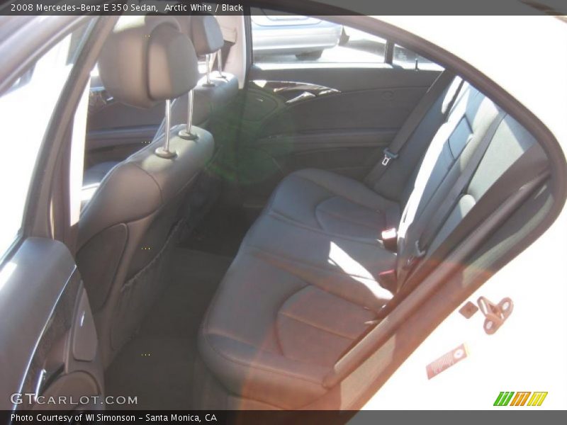 Arctic White / Black 2008 Mercedes-Benz E 350 Sedan