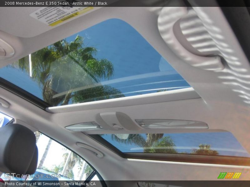 Arctic White / Black 2008 Mercedes-Benz E 350 Sedan