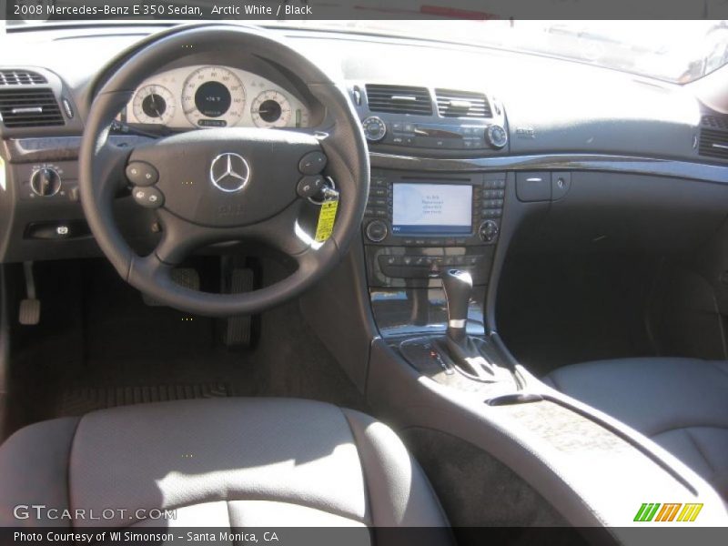 Arctic White / Black 2008 Mercedes-Benz E 350 Sedan