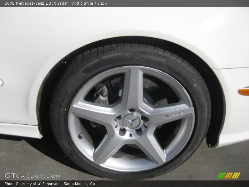 Arctic White / Black 2008 Mercedes-Benz E 350 Sedan