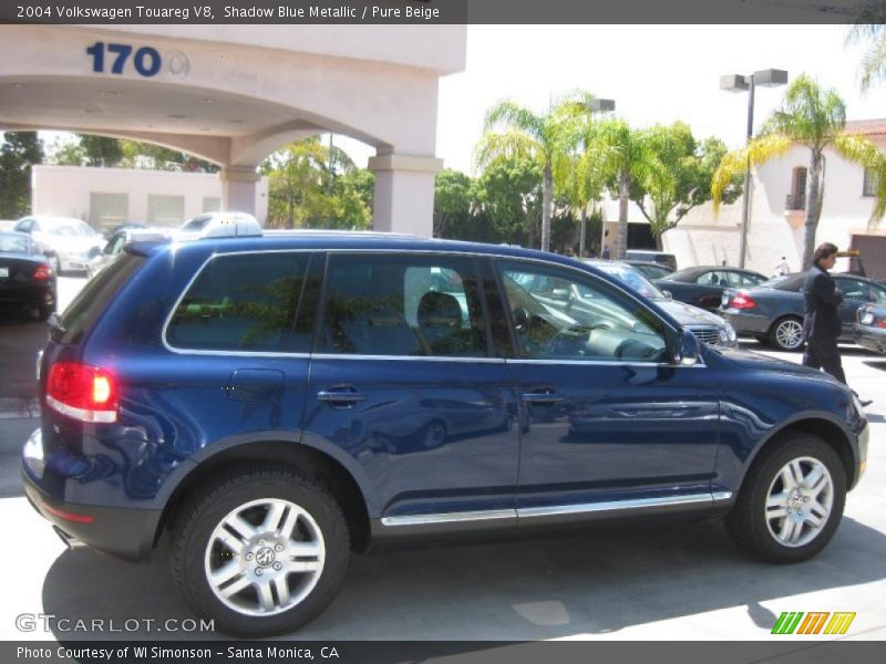 Shadow Blue Metallic / Pure Beige 2004 Volkswagen Touareg V8
