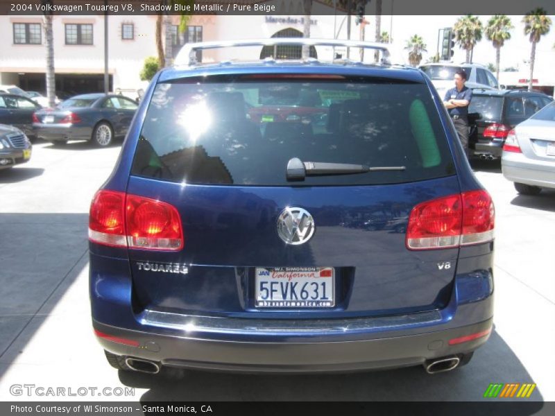 Shadow Blue Metallic / Pure Beige 2004 Volkswagen Touareg V8