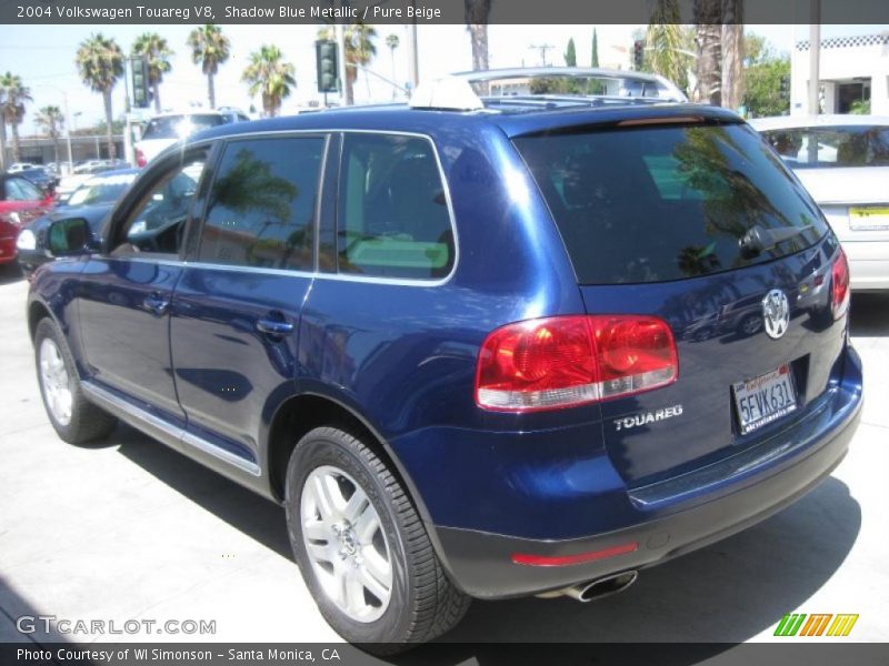 Shadow Blue Metallic / Pure Beige 2004 Volkswagen Touareg V8
