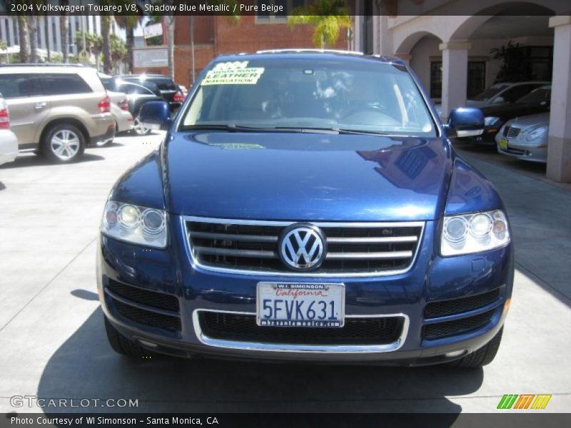 Shadow Blue Metallic / Pure Beige 2004 Volkswagen Touareg V8