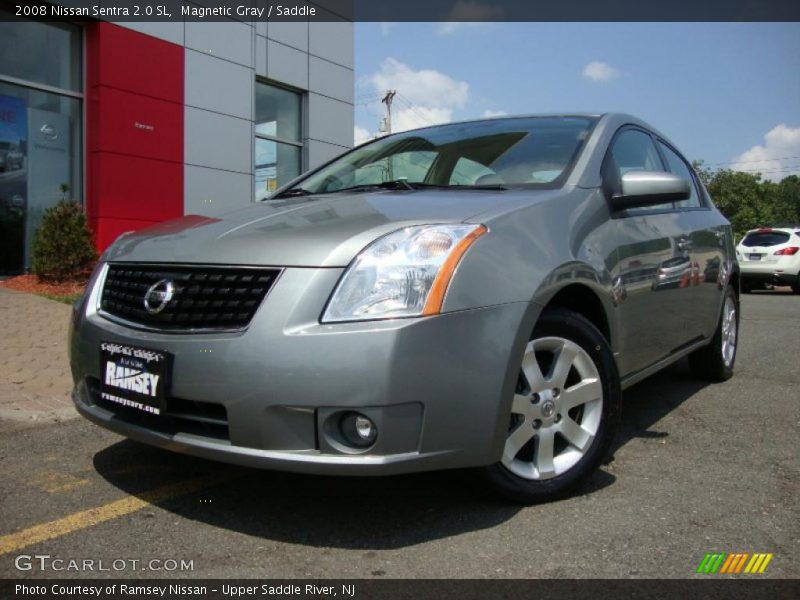 Magnetic Gray / Saddle 2008 Nissan Sentra 2.0 SL