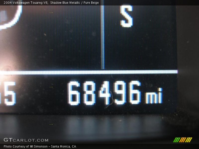 Shadow Blue Metallic / Pure Beige 2004 Volkswagen Touareg V8