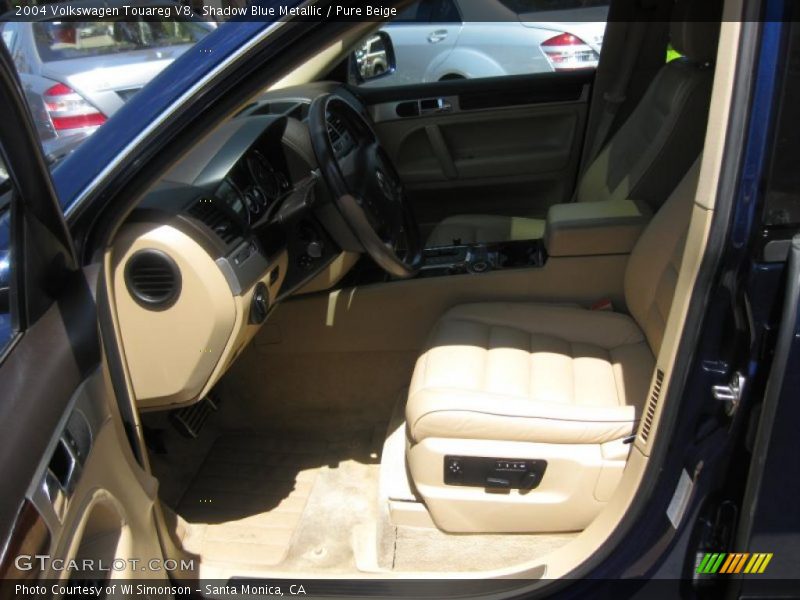 Shadow Blue Metallic / Pure Beige 2004 Volkswagen Touareg V8