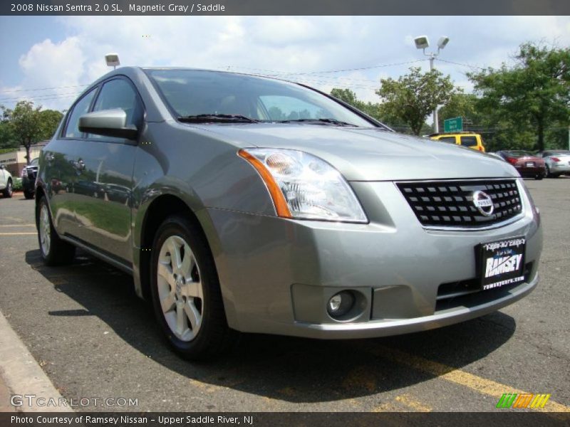 Magnetic Gray / Saddle 2008 Nissan Sentra 2.0 SL