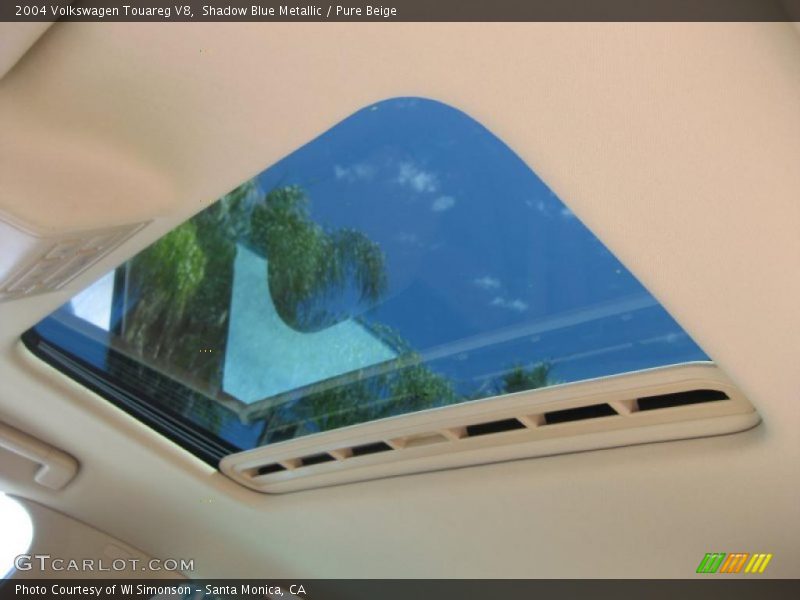 Shadow Blue Metallic / Pure Beige 2004 Volkswagen Touareg V8