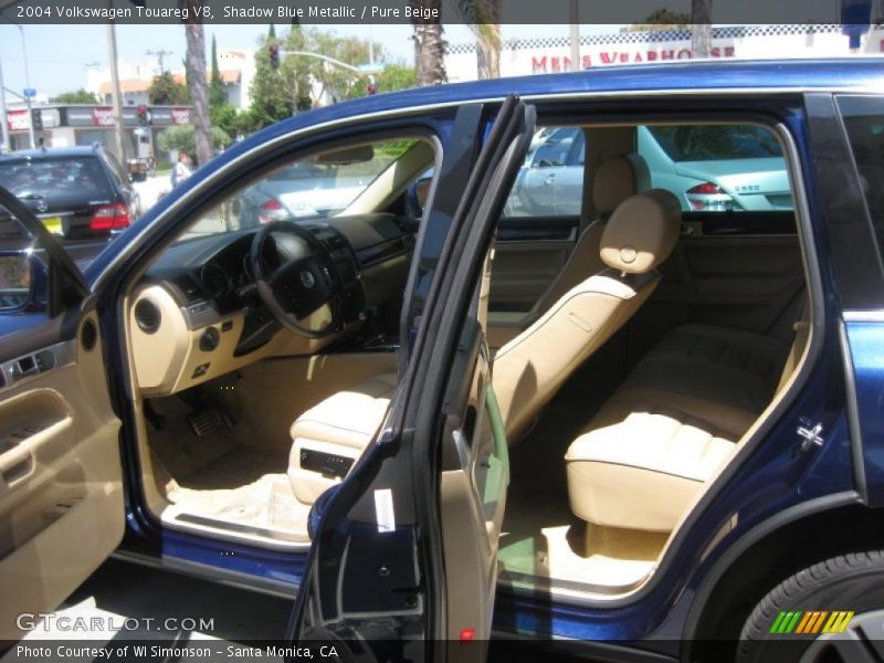 Shadow Blue Metallic / Pure Beige 2004 Volkswagen Touareg V8