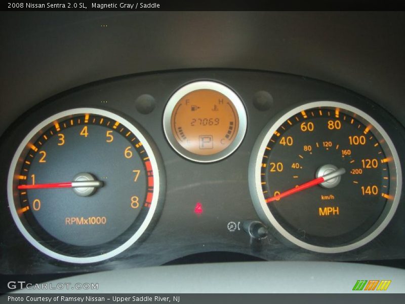 Magnetic Gray / Saddle 2008 Nissan Sentra 2.0 SL
