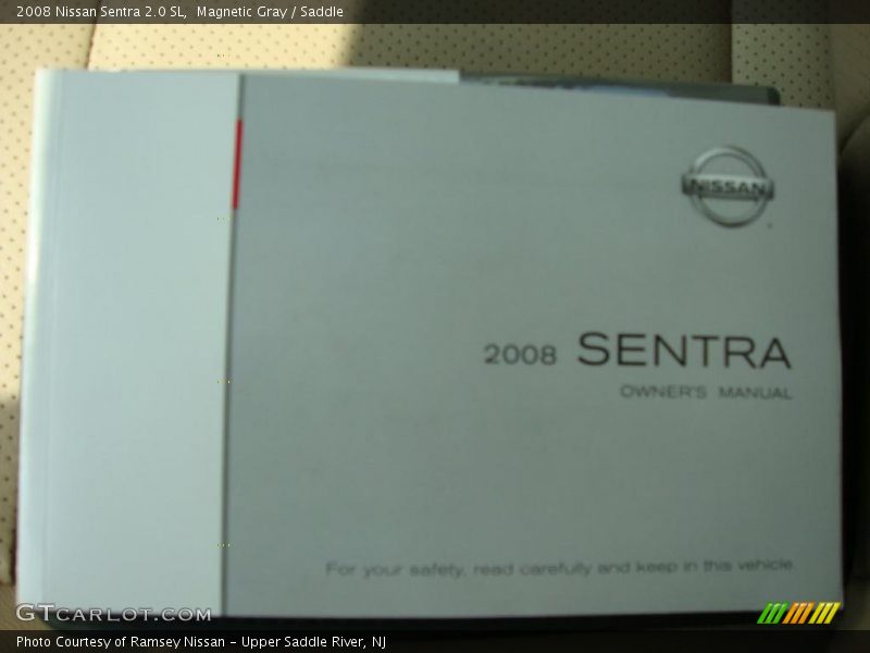 Magnetic Gray / Saddle 2008 Nissan Sentra 2.0 SL