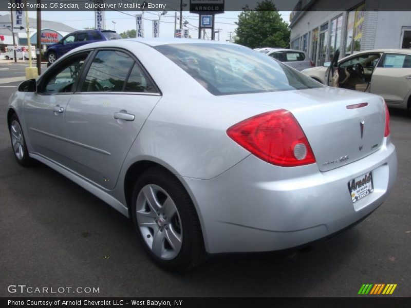Quicksilver Metallic / Ebony 2010 Pontiac G6 Sedan