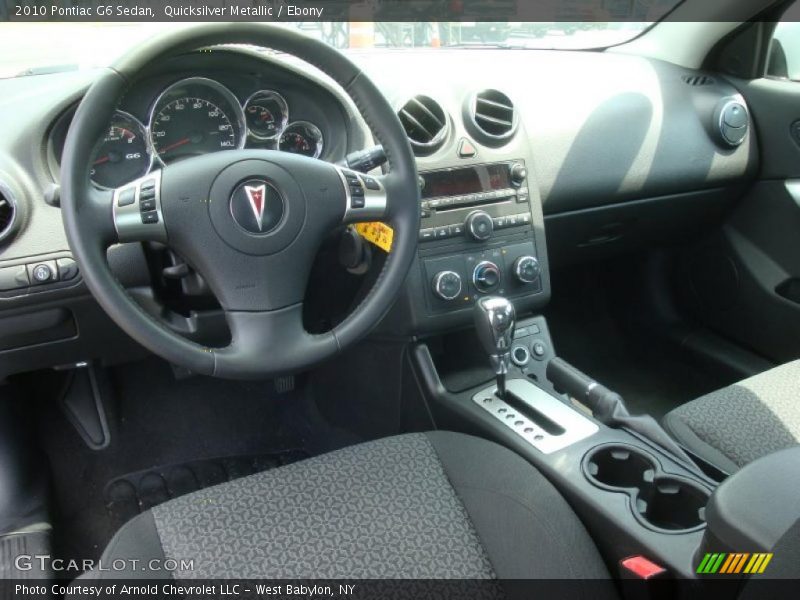 Quicksilver Metallic / Ebony 2010 Pontiac G6 Sedan