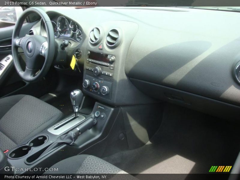 Quicksilver Metallic / Ebony 2010 Pontiac G6 Sedan