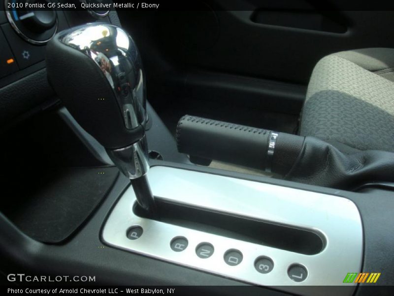 Quicksilver Metallic / Ebony 2010 Pontiac G6 Sedan