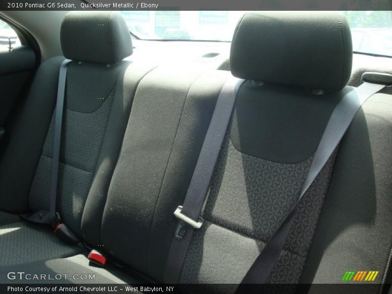 Quicksilver Metallic / Ebony 2010 Pontiac G6 Sedan