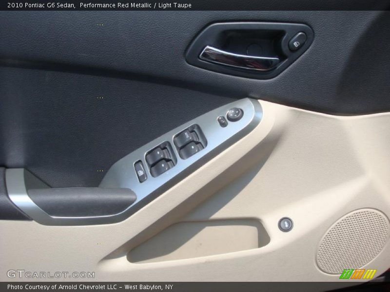Performance Red Metallic / Light Taupe 2010 Pontiac G6 Sedan