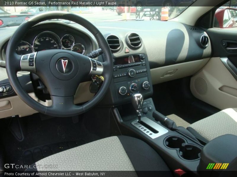 Performance Red Metallic / Light Taupe 2010 Pontiac G6 Sedan