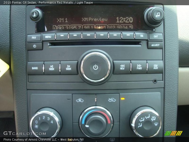 Performance Red Metallic / Light Taupe 2010 Pontiac G6 Sedan