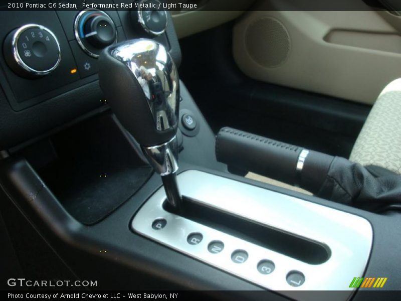 Performance Red Metallic / Light Taupe 2010 Pontiac G6 Sedan
